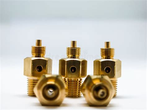 Brass fitting stock image. Image of sanitary, threaded - 107901539