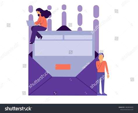 Contact Us Icon Flat Cartoon Style Stock Illustration 1883894995 ...