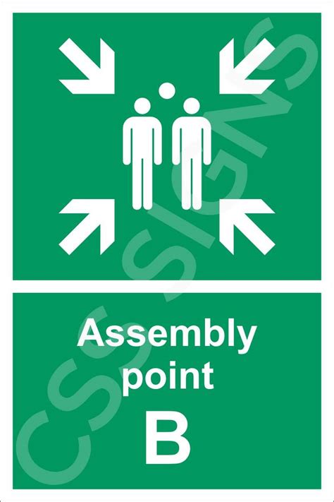 Assembly Point B Sign | Sign Shop Ireland | CSS Signs