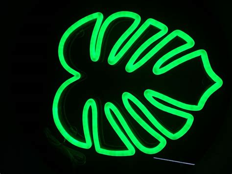 green color | Neon signs, Led neon signs, Pvc material