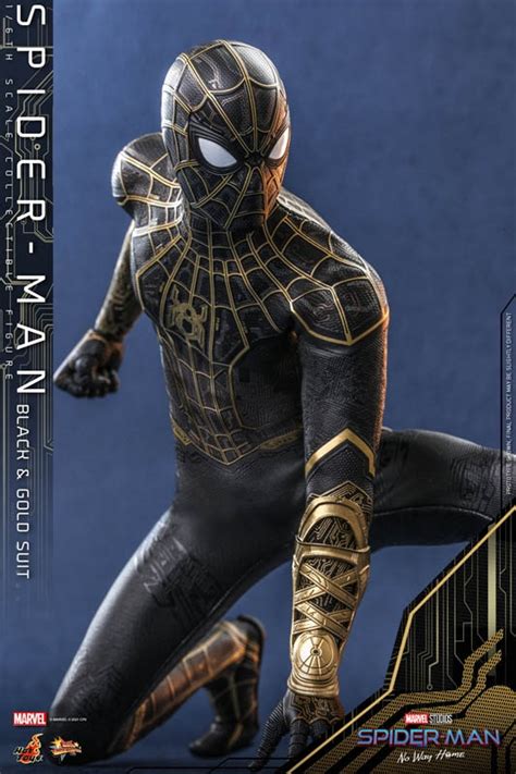 Spider-Man Black & Gold Suit - Spider-Man No Way Home - Hot Toys 1/6 Scale Collectible Figure