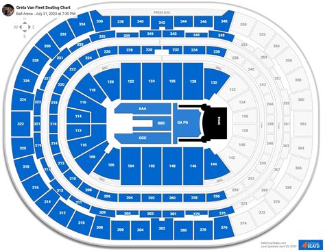 Ball Arena Concert Seating Chart - RateYourSeats.com