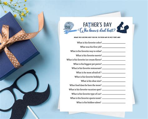 Father's Day Game Bundle Printable Fathers Day Ideas Fun - Etsy