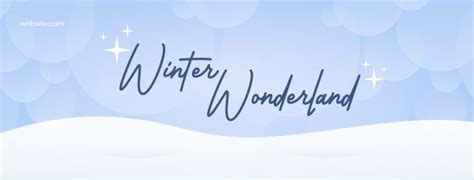 Winter Wonderland Facebook cover | BrandCrowd Facebook cover Maker