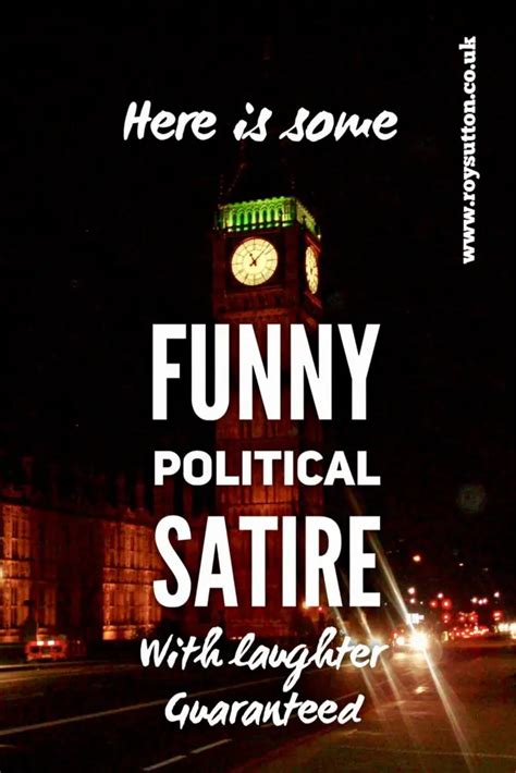 Funny political satire with laughter guaranteed - Roy Sutton