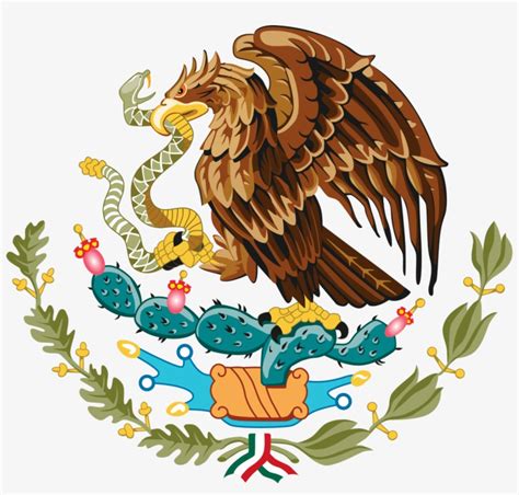 Mexican Flag Eagle Png Clip Free Stock - Mexico Flag Center PNG Image | Transparent PNG Free ...