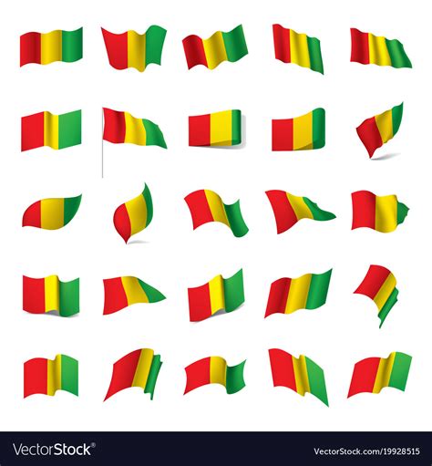 Guinea flag Royalty Free Vector Image - VectorStock