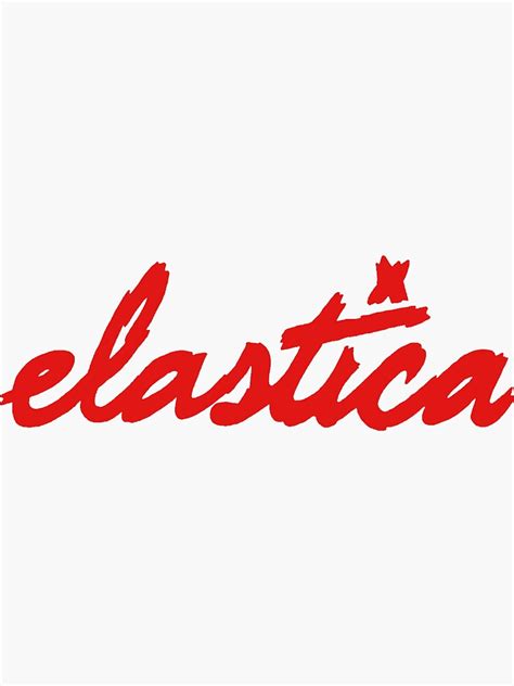 "Elastica" Sticker for Sale by LastSplash1993 | Redbubble