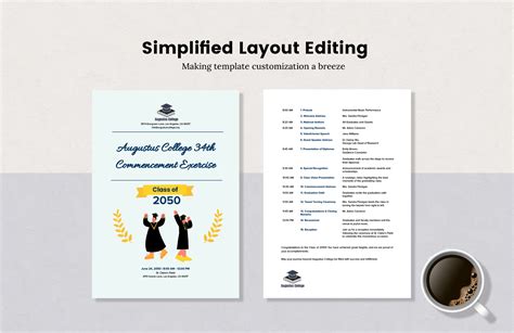 Graduation Event Program Template in Word, PDF, Google Docs - Download ...