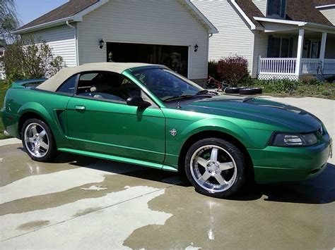 99' Convertible Mustang Electric Green | Green mustang, Mustang, Classic cars