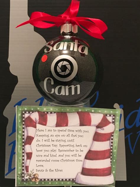 Santa cam elf cam santa cam ornament elf cam ornament | Etsy