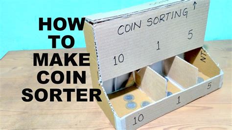 DIY Coin Sorting Machine from Cardboard - YouTube