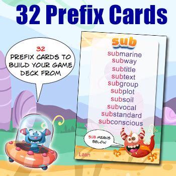 Prefix Game by Math Games and Reading Games Galore - Adrian Bruce