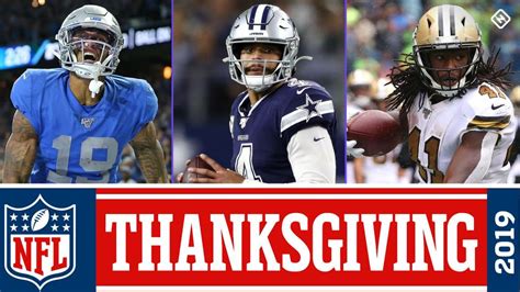 Thanksgiving football schedule 2019: What NFL games are on today? TV channels, times, scores ...