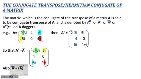 TRANSPOSE OF A MATRIX|CONJUGATE|CONJUGATE TRANSPOSE|SYMMETRIC&SKEW-SYMMETRIC MATRICES - YouTube