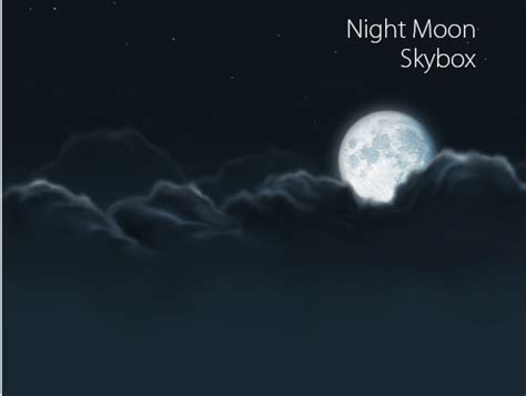 Night Moon Skybox | 2D 天空 | Unity Asset Store