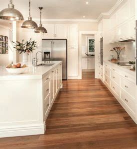 20 Wooden Floor Kitchen Designs For Natural Look