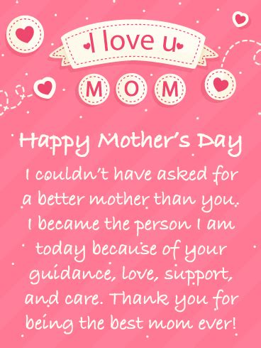 Happy Mothers Day Greeting Card Quotes - ShortQuotes.cc