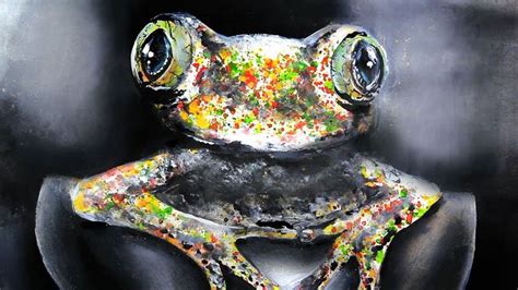 How to Paint a Colorful Frog | Acrylic Painting Tutorial | Acrylic painting tutorials, Painting ...