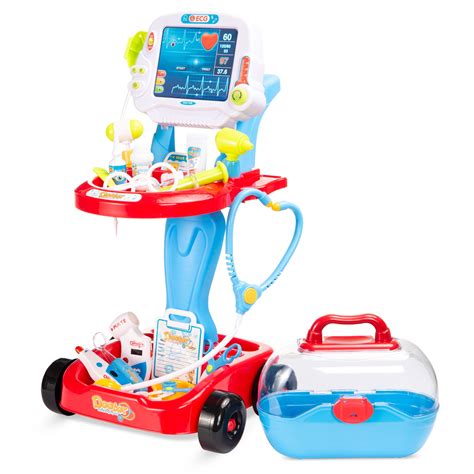 Best Choice Products Play Doctor Kit for Kids, Pretend Medical Station Set with Carrying Case ...