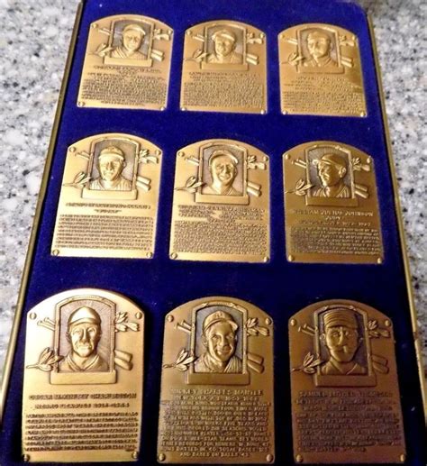 S5: Ralph Kiner - 1985 Hall-of-Fame Gallery Mini BRONZE PLAQUE