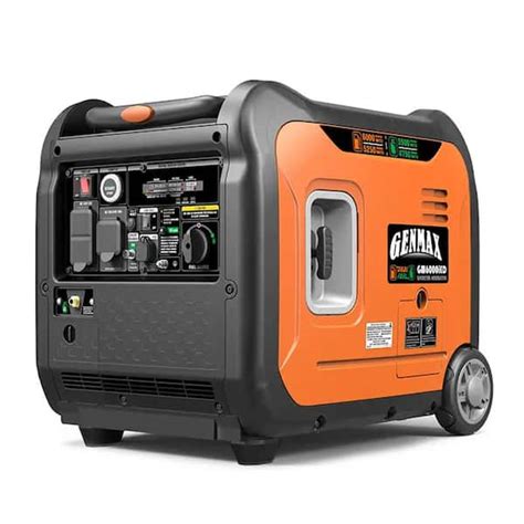 GENMAX 6000 Watt Electric Start Dual Fuel Powered Inverter Generator ...