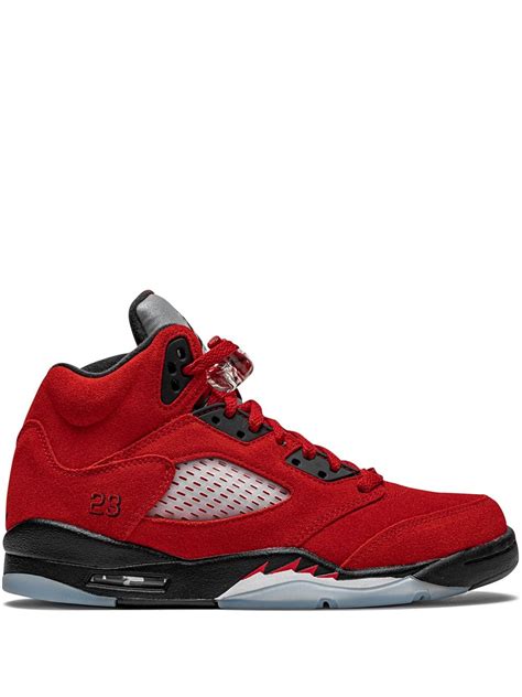 Jordan Air 5 Retro "raging Bull 2021" Sneakers In Red | ModeSens