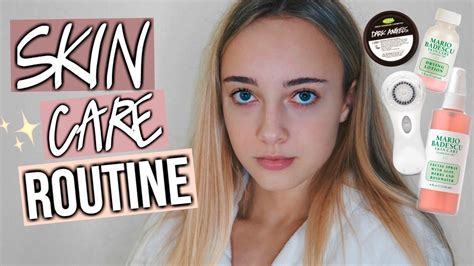 TEENAGE SKIN CARE ROUTINE | 2017 - YouTube