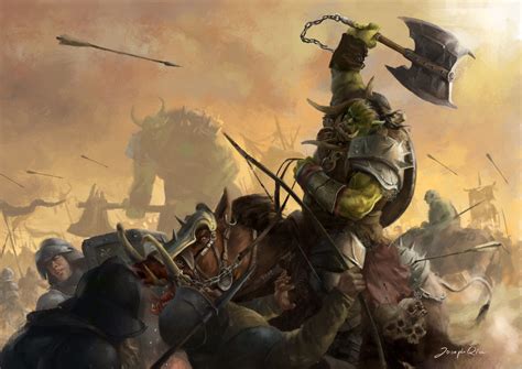 Video Game Warhammer Battle Orc Warrior HD Wallpaper Background Image ...