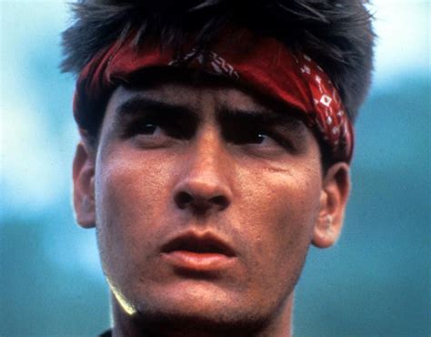 Charlie Sheen plays Chris Taylor in 'Platoon', 1986 | Charlie Sheen in pictures | Pictures ...