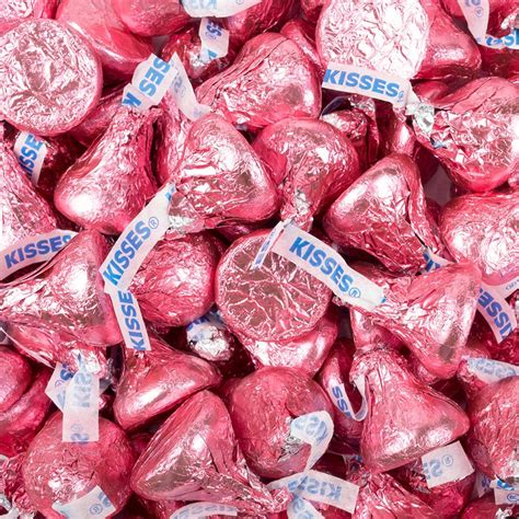 Pink Hershey's Kisses Foil Wrapped Bulk Chocolate Candy | Pink hershey kisses, Pink candy, Kiss pink