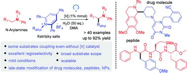 Visible-light-mediated de-aminative alkylation of N-arylamines with ...