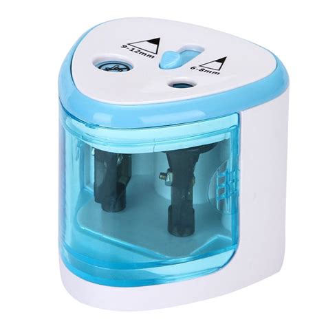 Baabni Electric Pencil Sharpener Double Hole Portable Pencil Sharpener Battery operated ...