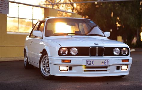 Wallpaper BMW, white, front, E30 images for desktop, section bmw - download