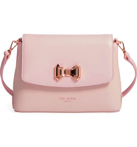 Main Image - Ted Baker London Leather Crossbody Bag | Pink crossbody ...