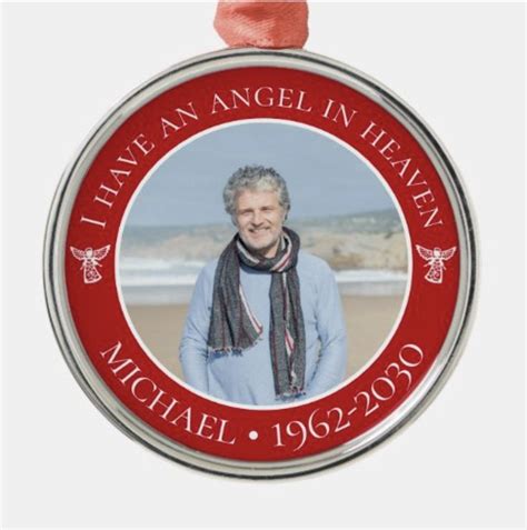 Angel in Heaven Memorial Photo Metal Ornament | Zazzle | Angels in heaven, Memories, Heaven