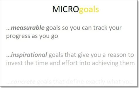 Free MICRO-Goals Printable Cheat Sheet