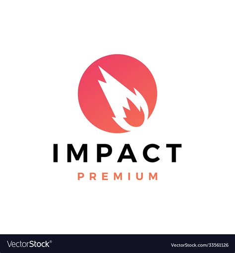 Impact logo icon Royalty Free Vector Image - VectorStock