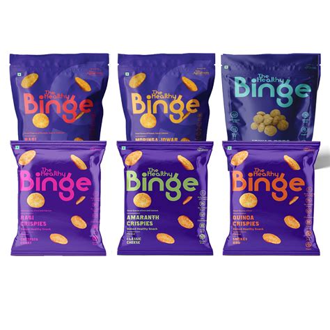 Buy The y Binge Assorted Baked Chips Snacks for Adults and Kids | Ragi, Jowar, Moringa, Amaranth ...