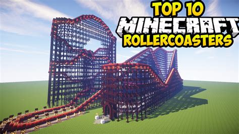 TOP 10 MINECRAFT ROLLER COASTERS IN MINECRAFT! (Minecraft Best Rollercoasters) - YouTube