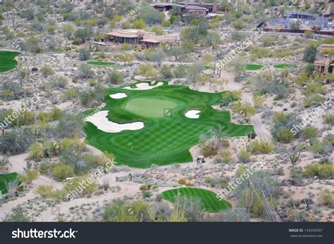 Aerial View Golf Course Scottsdale Arizona Stock Photo 134395397 ...