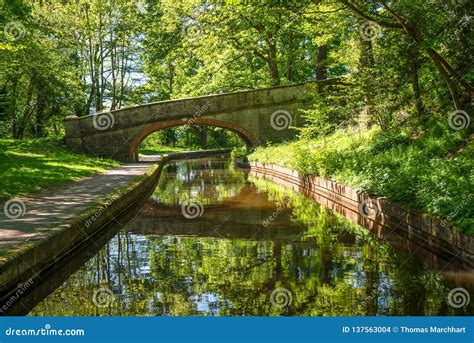 Bridge Over the Llangollen Canal Stock Photo - Image of nature ...