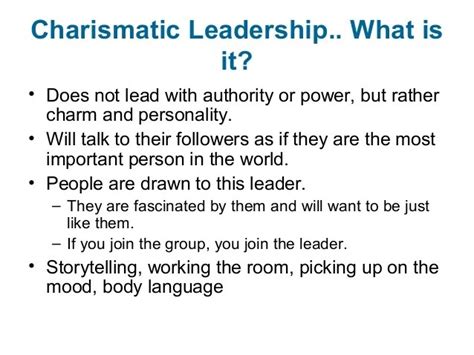 13 Examples of Great Charismatic Leadership Traits - CareerCliff