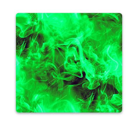 Neon Green Smokey Flames Seamless Background — drypdesigns