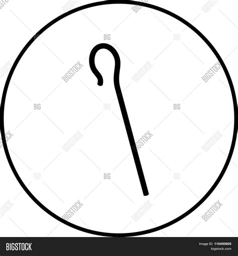 Shepherd Crook Symbol Vector & Photo (Free Trial) | Bigstock