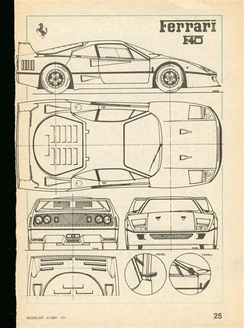 Ferrari F40 | SMCars.Net - Car Blueprints Forum #ferrariclassiccars # ...