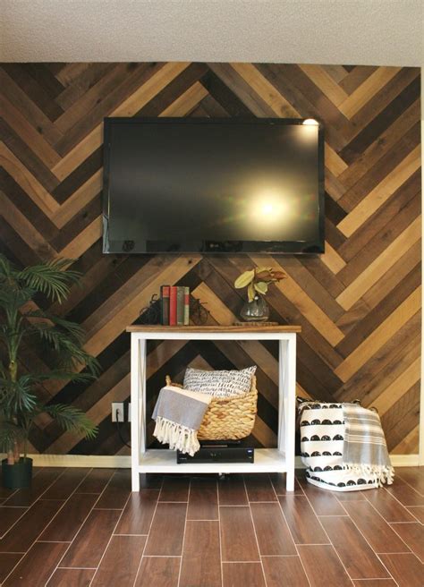 How to Install a DIY Herringbone Barn Wood Wall