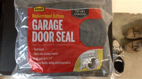 How to DIY replace bottom door seal on garage door (Installs Easy) | Garage doors, Garage door ...