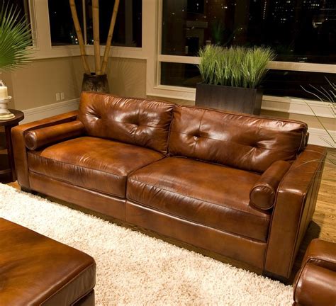 Rustic Dark Brown Leather Sofas: Great Investment for Warm and ...