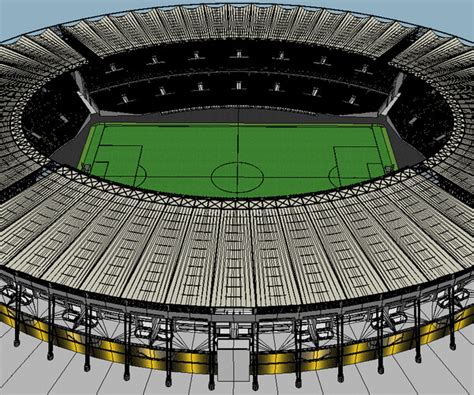 ArtStation - Fictional old stadium: Bowl with new roof | Game Assets